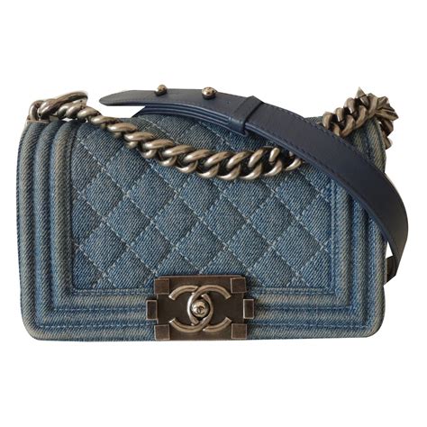 chanel boy denim bag|real chanel denim bag.